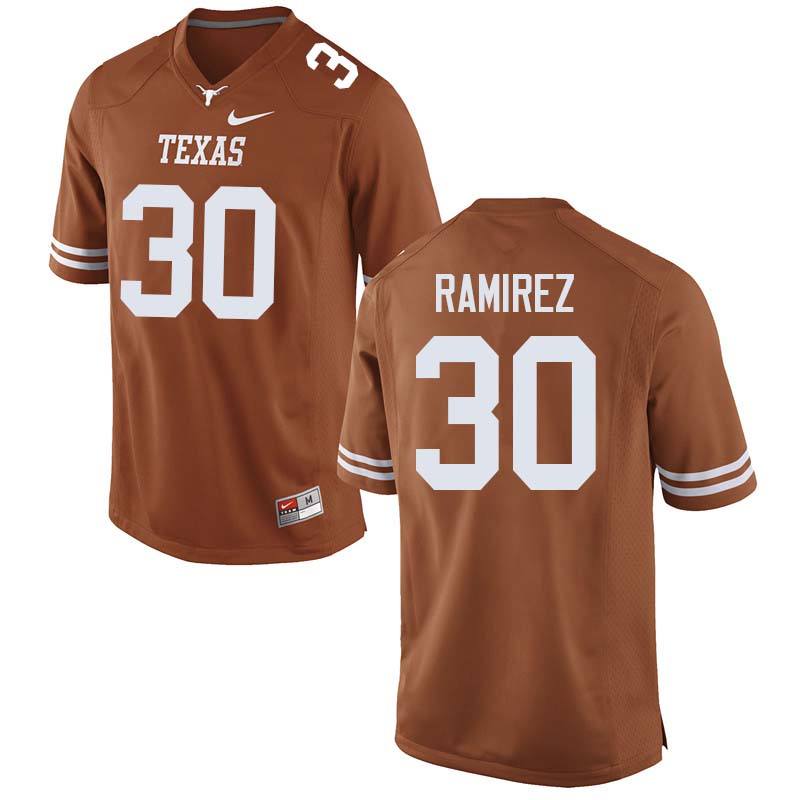 Men #30 Mason Ramirez Texas Longhorns College Football Jerseys Sale-Orange